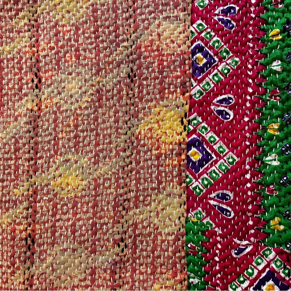 Kantha Indian Handmade Patchwork Quilt